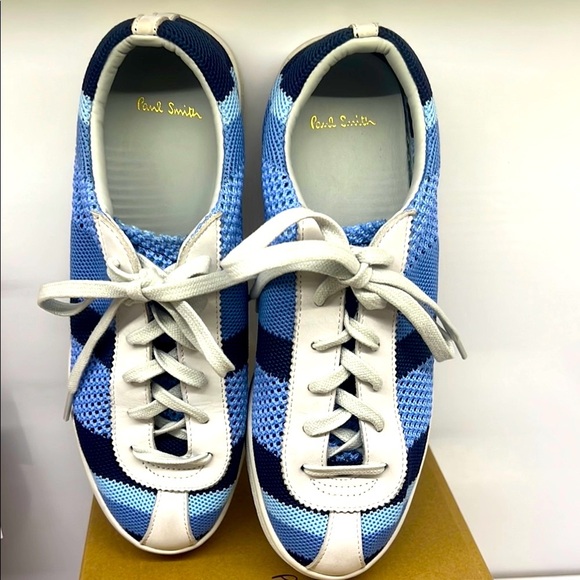 Paul Smith Blue and White Sneakers - Picture 2 of 4
